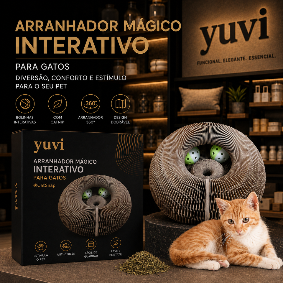 Arranhador Mágico Interativo Para Gatos - ®CatSnap