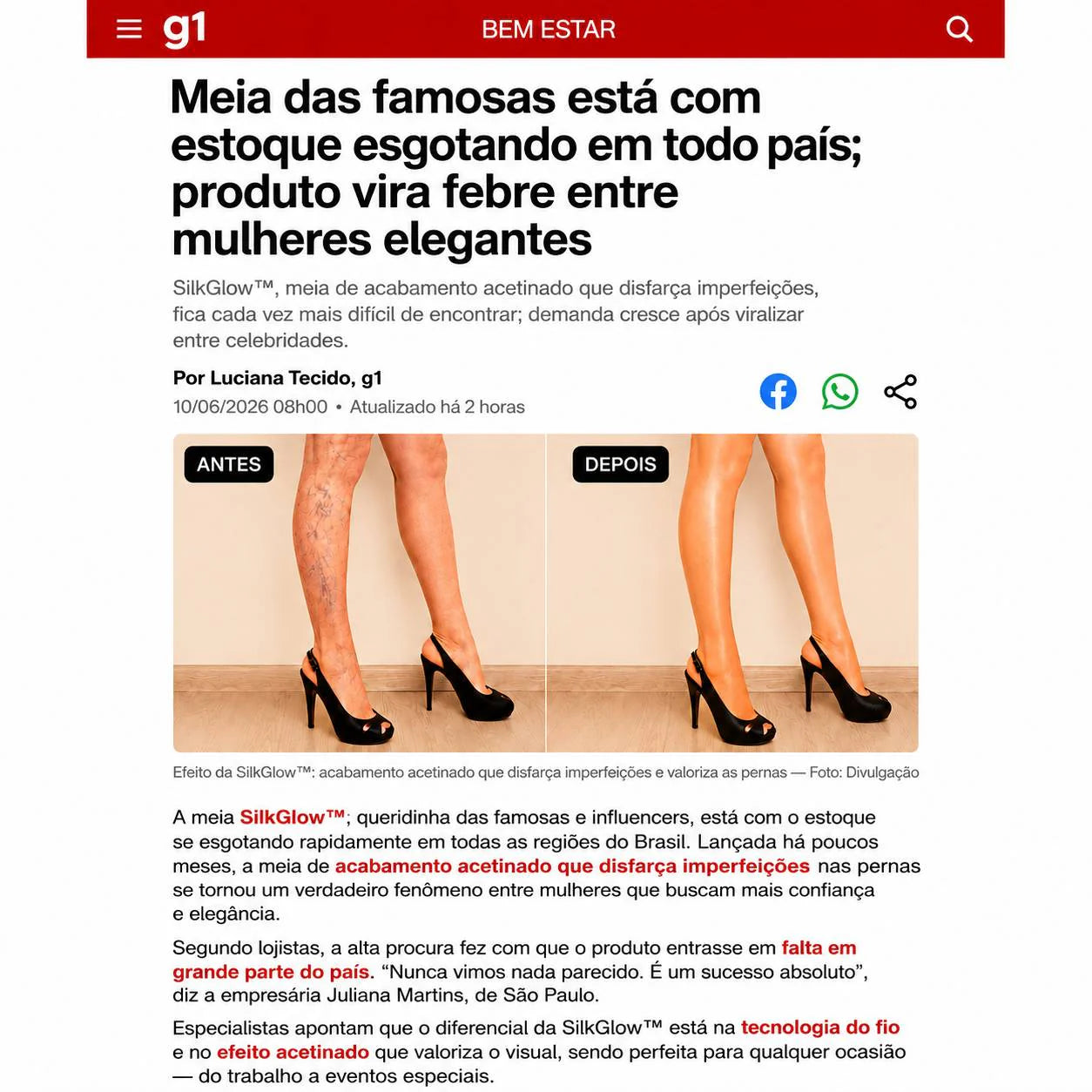 SilkGlow™ | Meia-Calça Premium Efeito Pernas Perfeitas