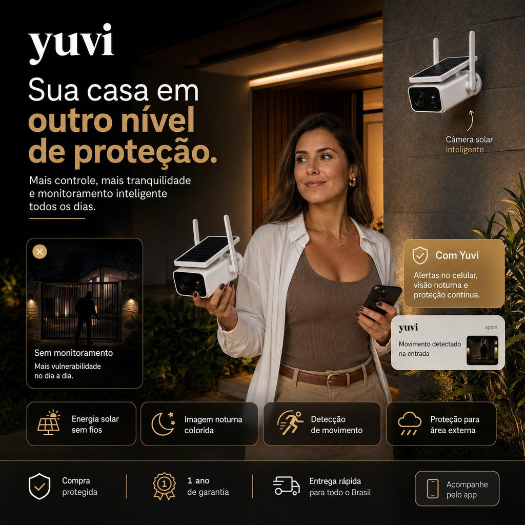 Sentinel Solar Pro™ – Câmera Solar Inteligente 4G - Monitoramento Inteligente 24 Horas