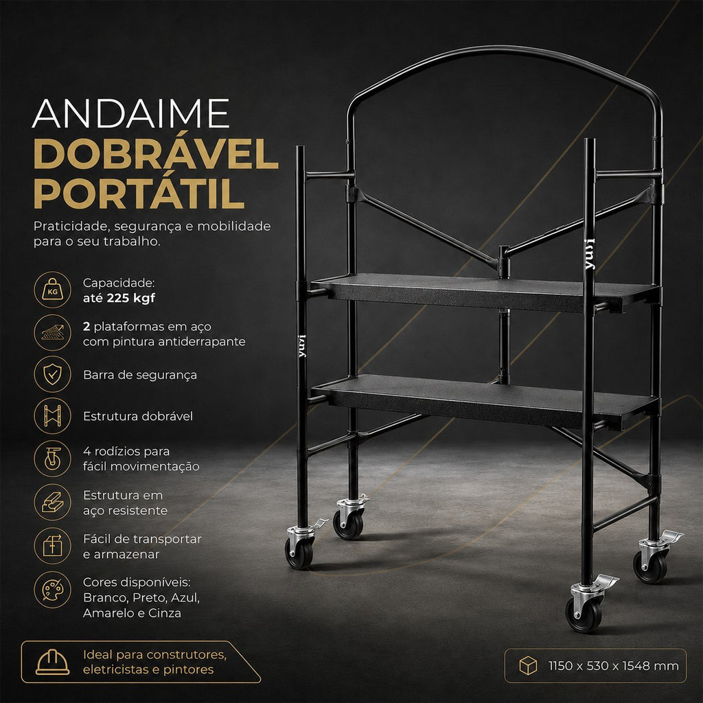 Yuvi TitanFold™ Andaime Dobrável Profissional