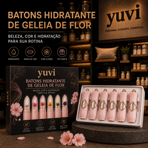 Batons Hidratante de Geleia de Flor
